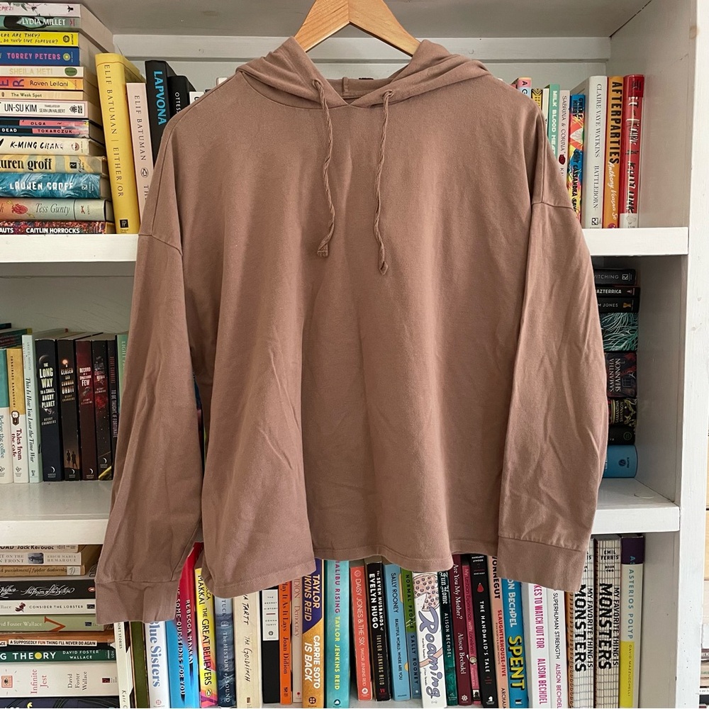 Eileen Fisher Tan Hoodie Sweater